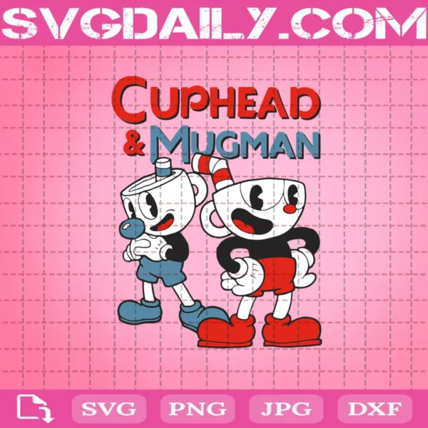 Cuphead And Mugman Svg