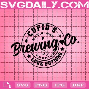 Cupid'S Brewing Company Co. Est. 1892 Valentines Day Svg