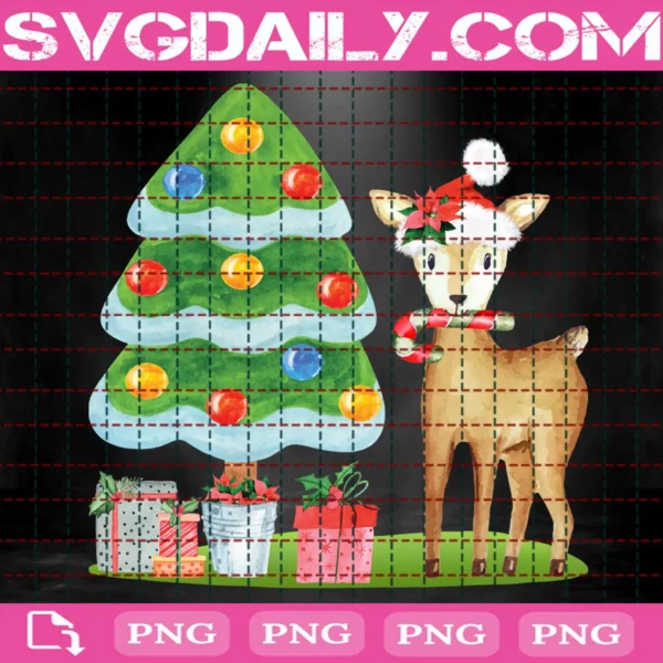 Cute Christmas Deer Png