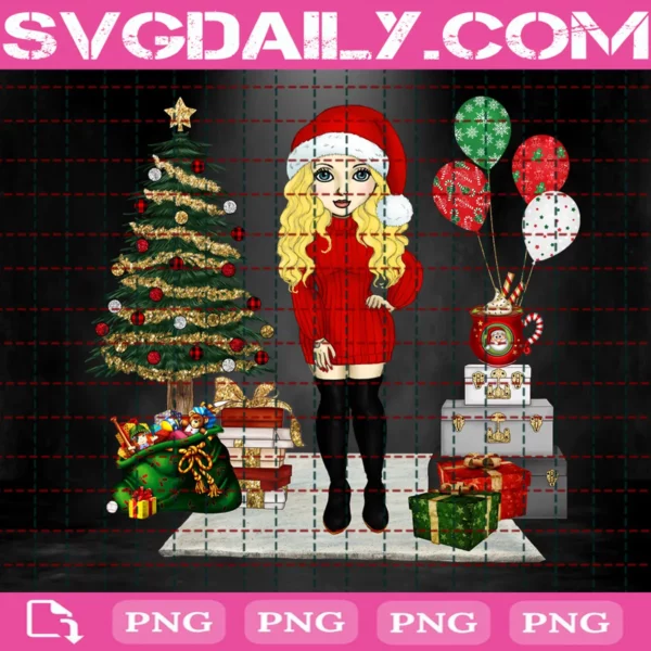 Cute Christmas Girl Png