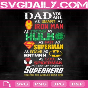 Daddy You Are My Super Hero Svg
