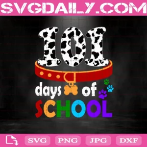 Dalmation Dog 101 Days Of School Svg