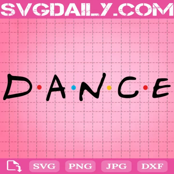Dance Logo Svg, Letters And Dots Svg