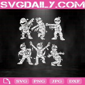 Dancing Mummy Halloween Svg