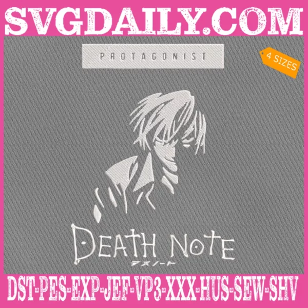 Death Note Embroidery Design