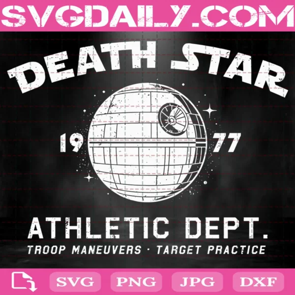 Death Star 1977 Athletic Dept Troop Maneuvers Target Practice Svg