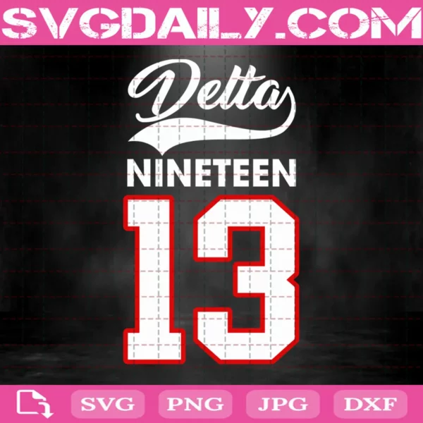 Delta Nineteen13 Delta Sigma Theta Svg