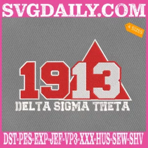 Delta Sigma Theta 1913 Embroidery Files