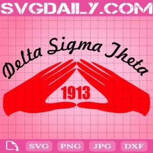 Delta Sigma Theta 1913 Hand Sign Svg