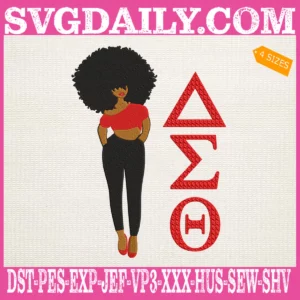 Delta Sigma Theta African American Embroidery Files