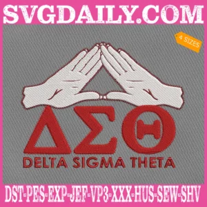 Delta Sigma Theta Embroidery Files