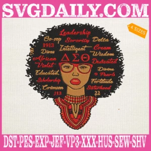 Delta Sigma Theta Sorority Embroidery Files