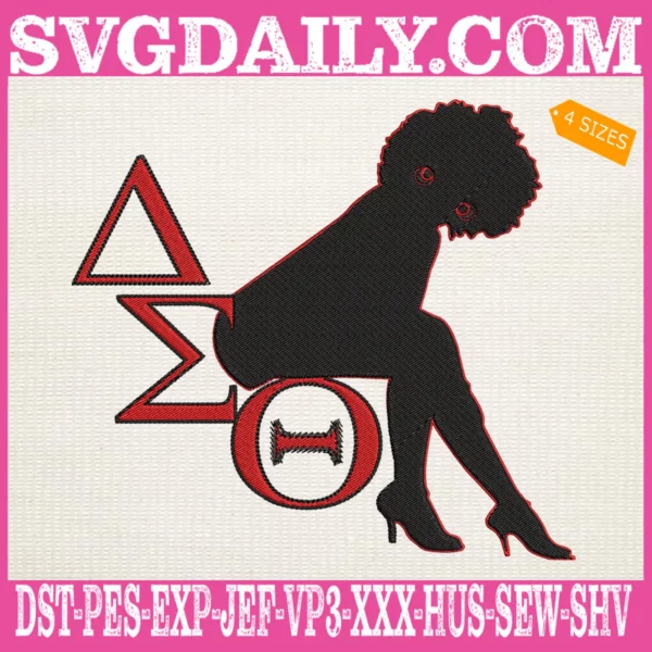 Delta Sigma Theta Sorority Embroidery Files