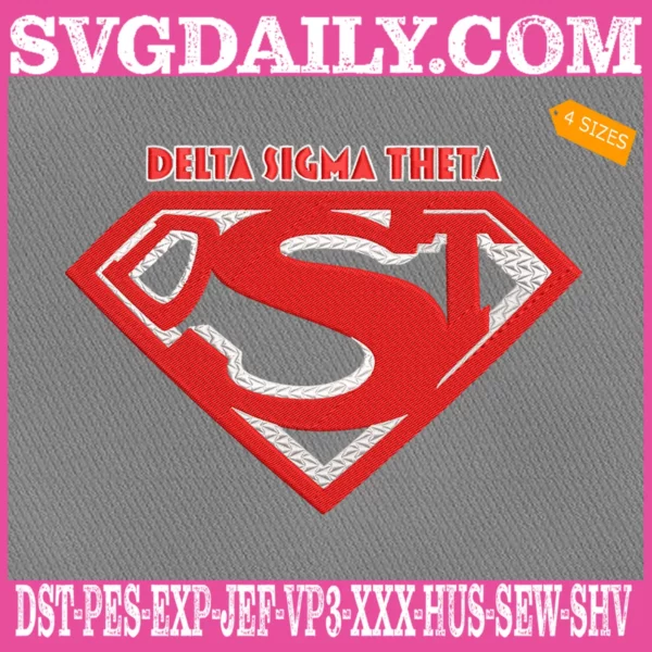 Delta Sigma Theta Super Shield Embroidery Files