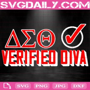 Delta Sigma Theta Verified Diva Svg