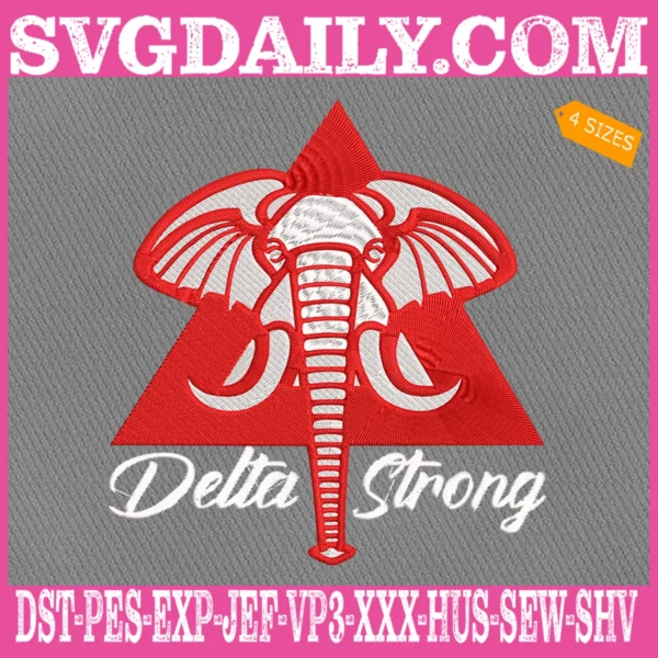 Delta Strong Embroidery Files