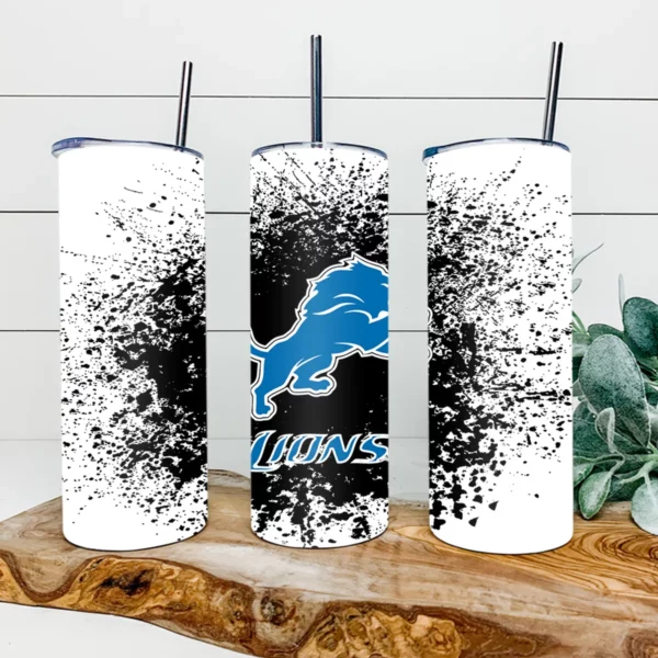 Detroit Lions Football 20oz Skinny Tumbler