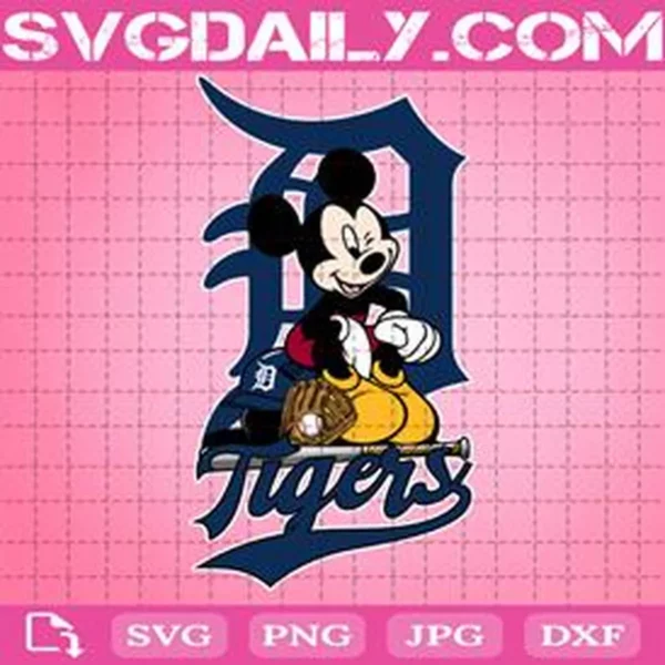 Detroit Tigers Mickey Svg