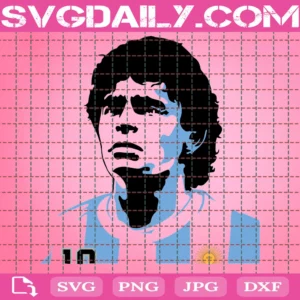 Diego Maradona Machine Embroidery Design