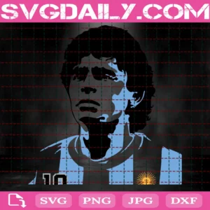 Diego Maradona Machine Embroidery Design