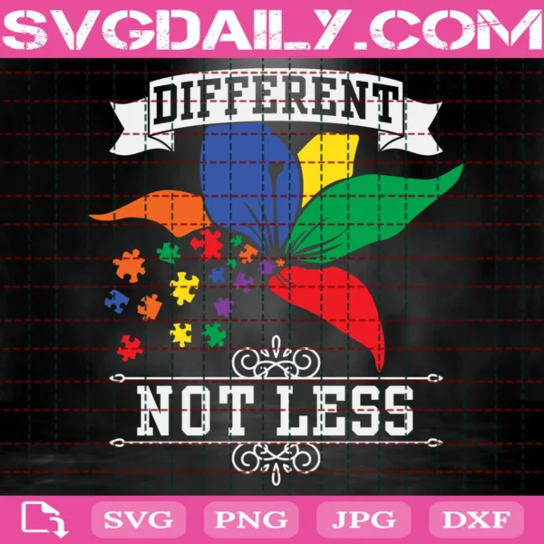 Different Not Less Svg