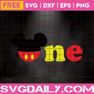 Disney First Birthday Svg Free