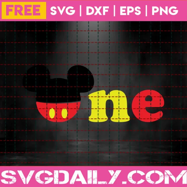 Disney First Birthday Svg Free - Daily Free Premium Svg Files