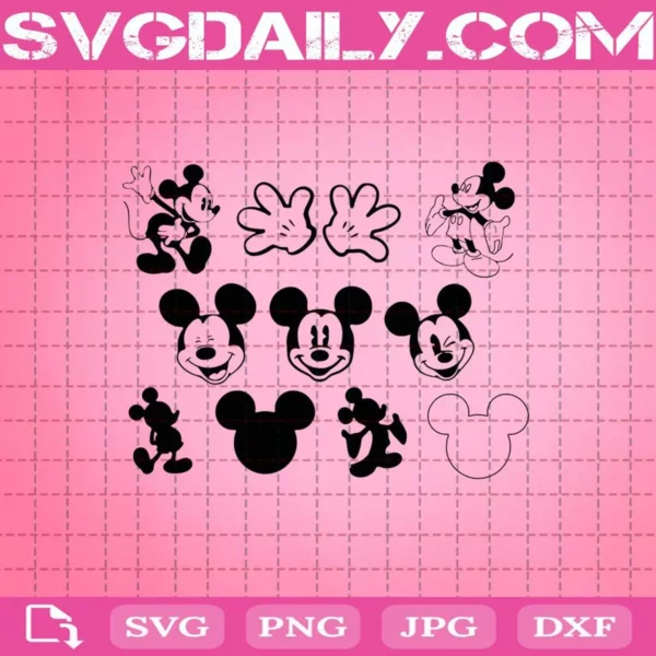 Disney Mickey Mouse Bundle Svg