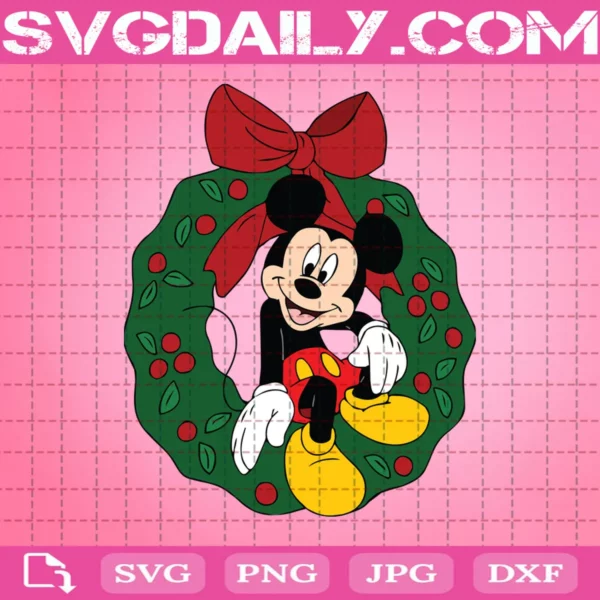 Disney Mickey Mouse Christmas Svg