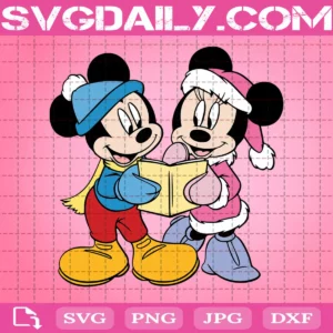 Disney Mickey Reading Book Svg
