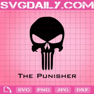 Distressed Punisher Skull Logo Svg