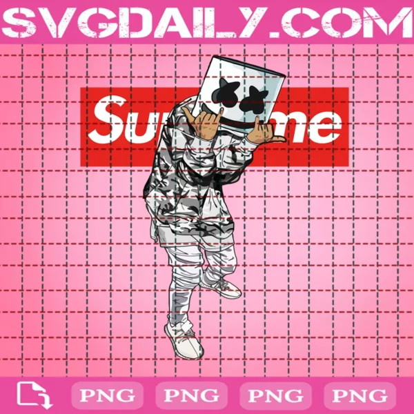 DJ Marshmello Supreme Png