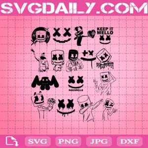 Dj Marshmello Svg Bundle