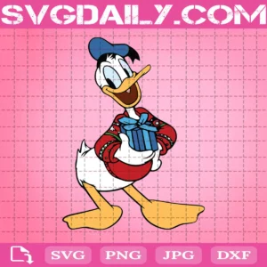Donald Duck Christmas Svg