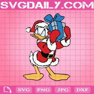 Donald Duck Santa Claus Svg