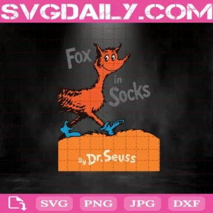 Dr. Seuss Fox In Socks Book Cover Svg