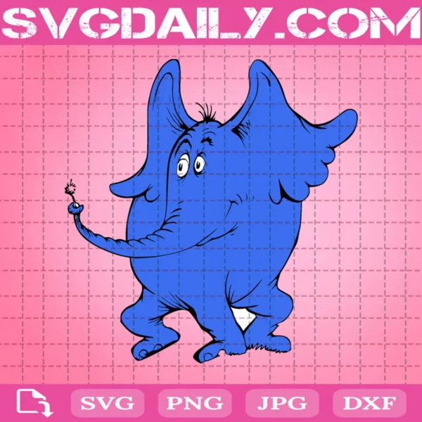 Dr Seuss Elephant Svg
