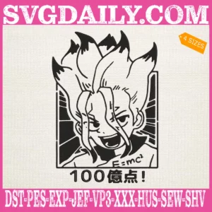 Dr Stone Senku Ishigami Embroidery Design
