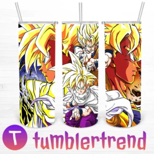 Dragon Ball Characters 20oz Tumbler Skinny