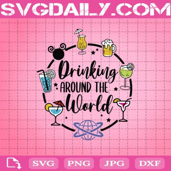 Drinking Around The World Svg