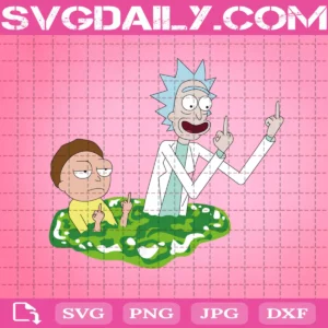 Drugged Rick And Morty Svg