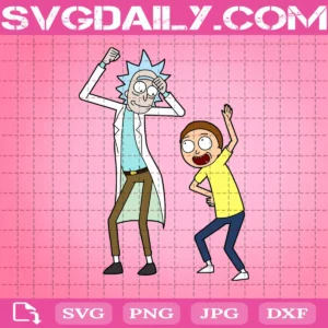 Drugged Rick And Morty Svg