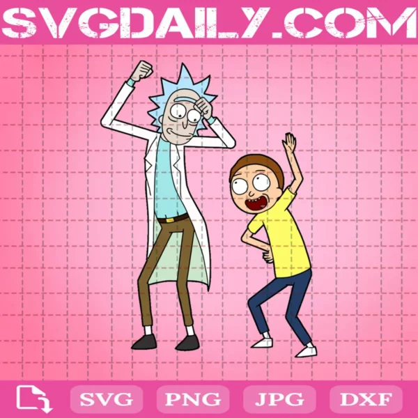 Drugged Rick And Morty Svg