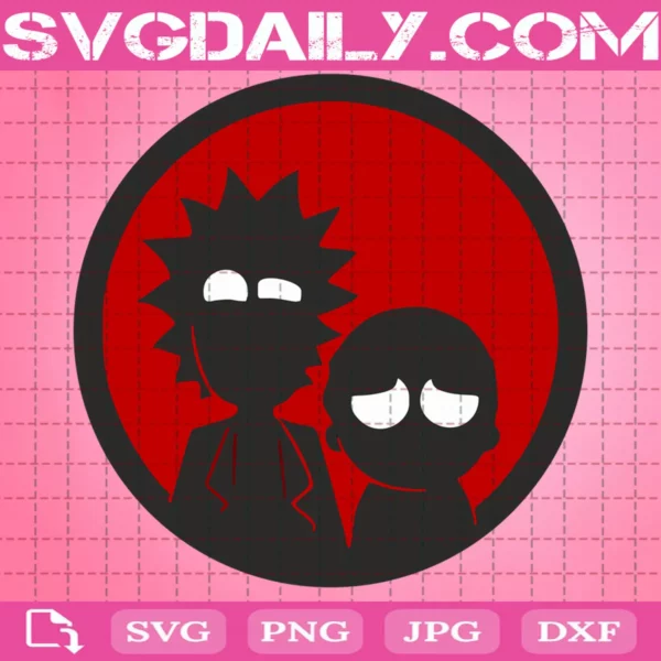 Drugged Rick And Morty Svg