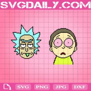 Drugged Rick And Morty Svg
