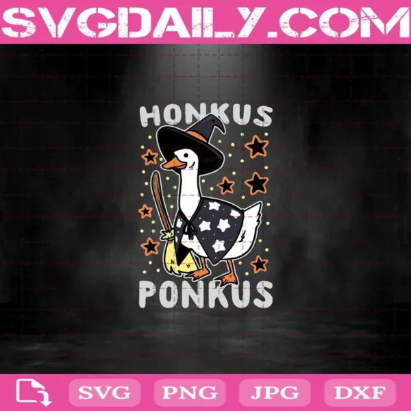 Duck Witch Honkus Ponkus Halloween Svg