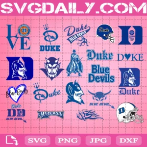Duke Bluedevil Ncaa Svg Bundle