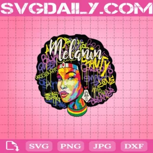 Educated Black Queen Melanin Afro Svg