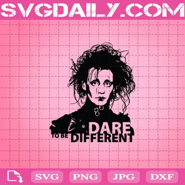 Edward Scissorhands Dare To Be Different Svg