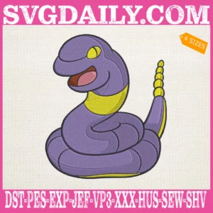 Ekans Pokemon Embroidery Design